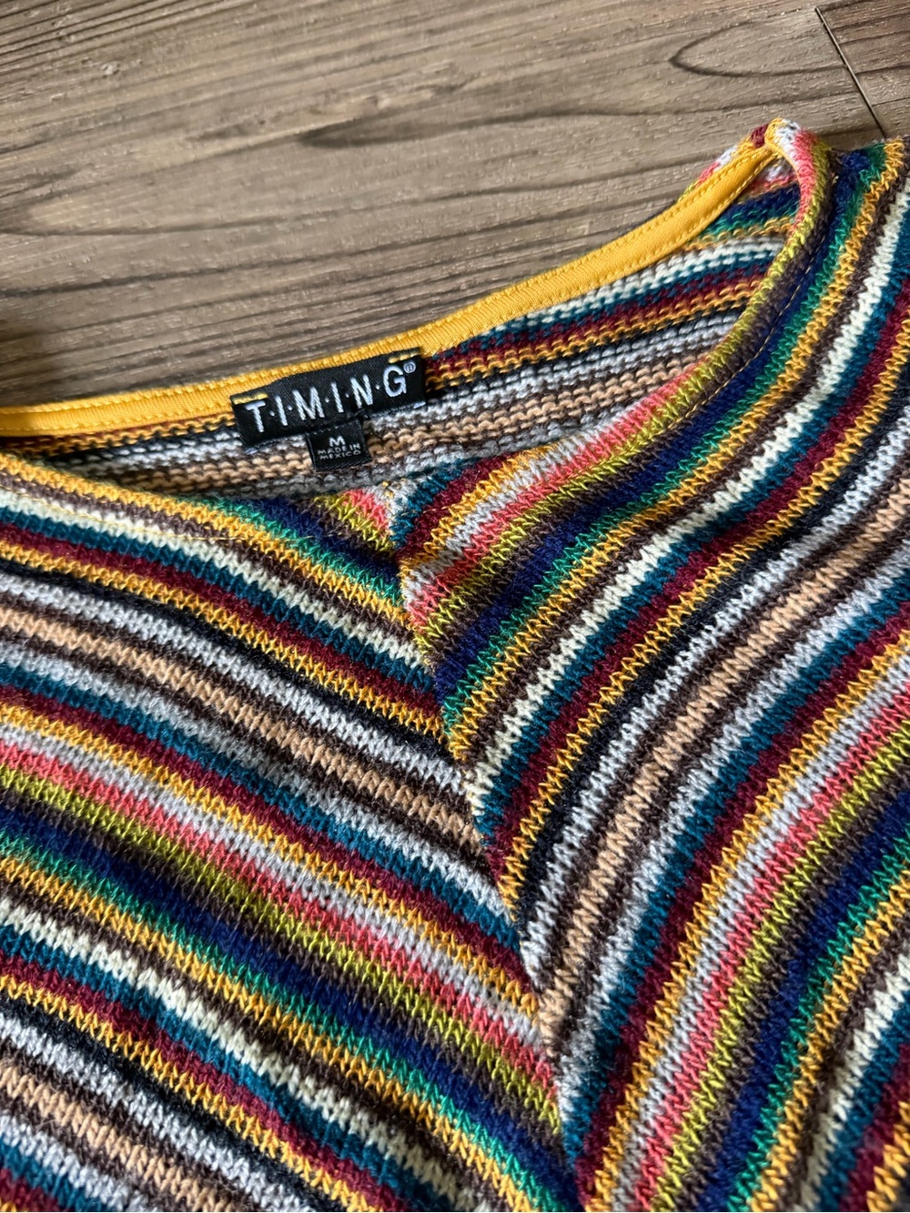 Timing Multicolor Striped Long Sleeve Top
